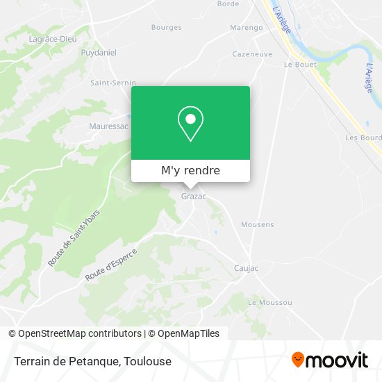 Terrain de Petanque plan