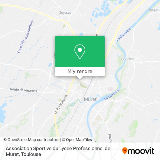 Association Sportive du Lycee Professionnel de Muret plan