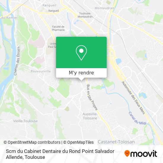 Scm du Cabinet Dentaire du Rond Point Salvador Allende plan