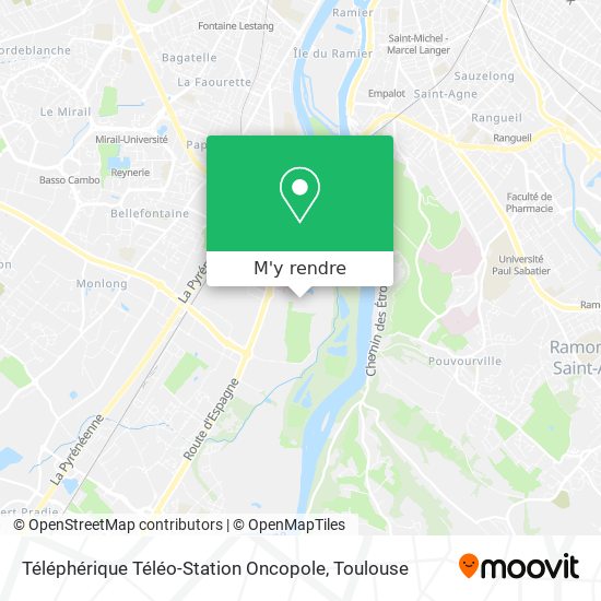 Téléphérique Téléo-Station Oncopole plan