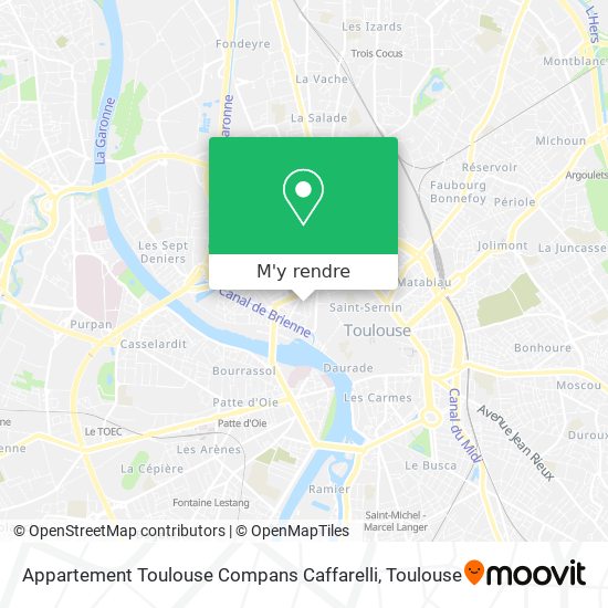 Appartement Toulouse Compans Caffarelli plan