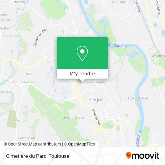 Cimetière du Parc plan