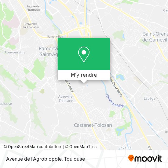 Avenue de l'Agrobiopole plan