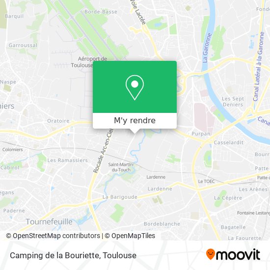 Camping de la Bouriette plan