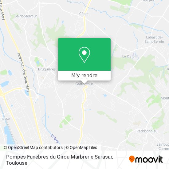 Pompes Funebres du Girou Marbrerie Sarasar plan
