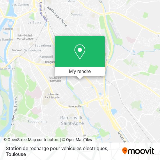 Station de recharge pour véhicules électriques plan