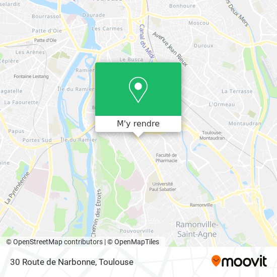 30 Route de Narbonne plan