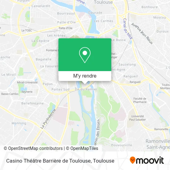 Casino Théâtre Barrière de Toulouse plan