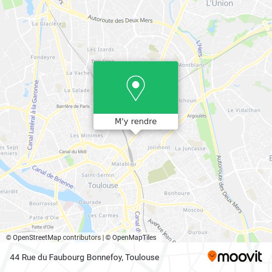 44 Rue du Faubourg Bonnefoy plan