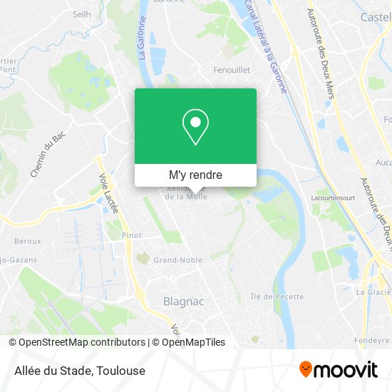 Allée du Stade plan