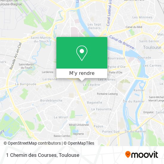 1 Chemin des Courses plan