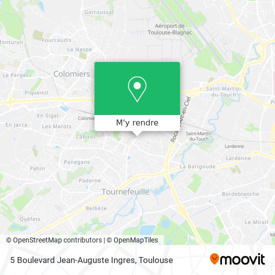 5 Boulevard Jean-Auguste Ingres plan