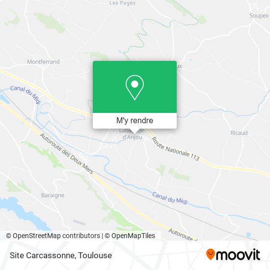 Site Carcassonne plan