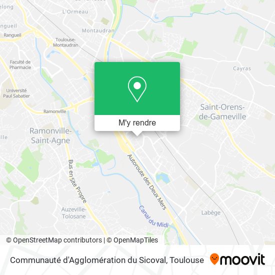 Communauté d'Agglomération du Sicoval plan