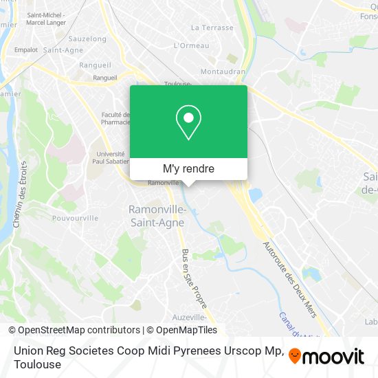 Union Reg Societes Coop Midi Pyrenees Urscop Mp plan