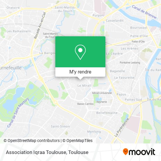 Association Iqraa Toulouse plan