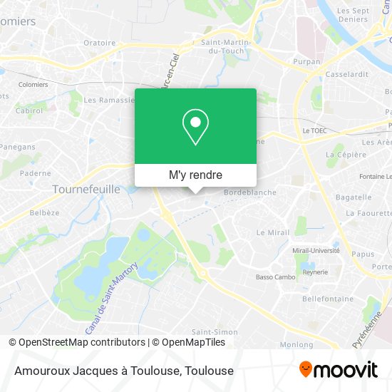 Amouroux Jacques à Toulouse plan