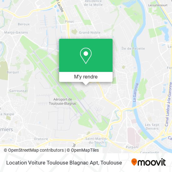 Location Voiture Toulouse Blagnac Apt plan