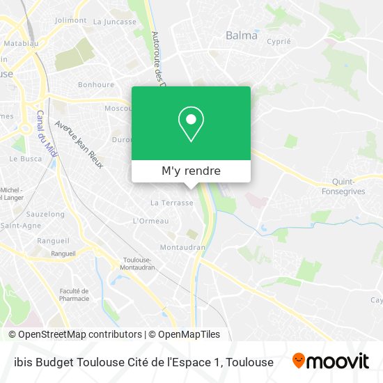 ibis Budget Toulouse Cité de l'Espace 1 plan