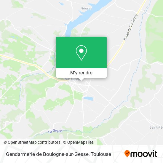 Gendarmerie de Boulogne-sur-Gesse plan