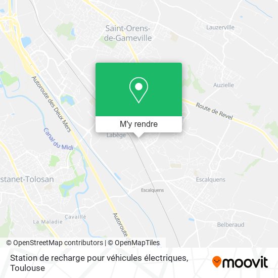 Station de recharge pour véhicules électriques plan
