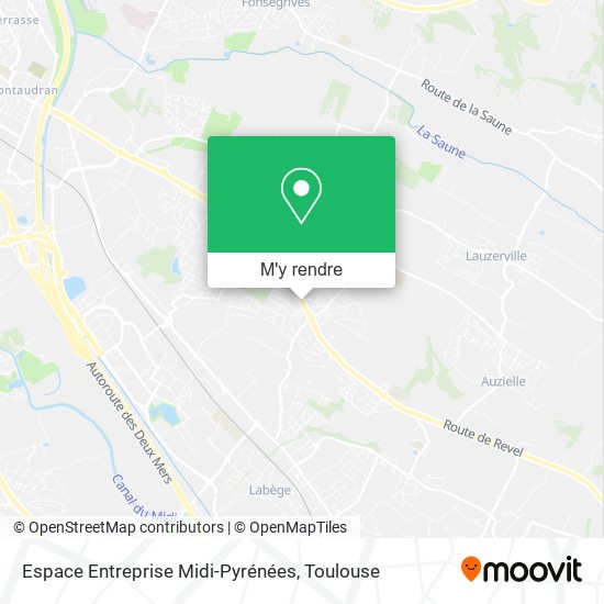 Espace Entreprise Midi-Pyrénées plan