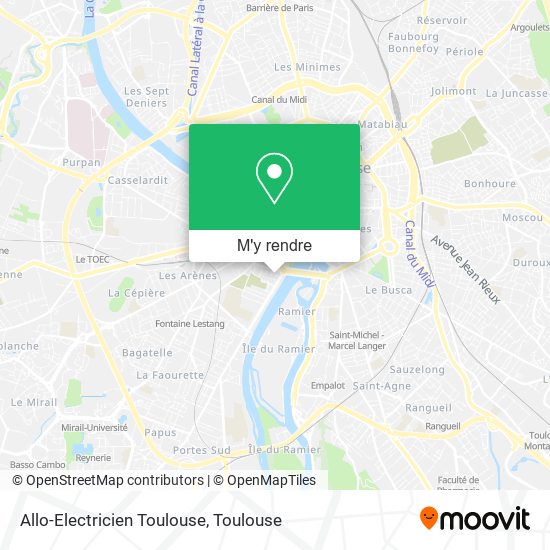 Allo-Electricien Toulouse plan