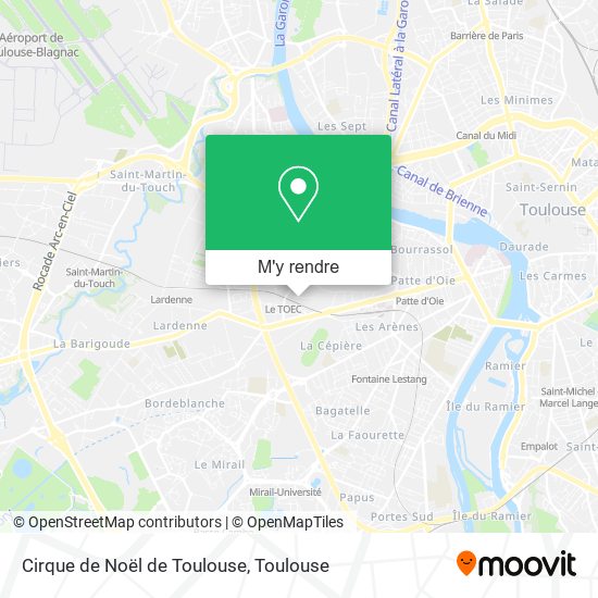 Cirque de Noël de Toulouse plan