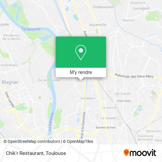 Chik'r Restaurant plan