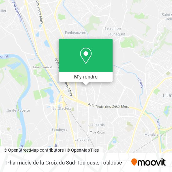 Pharmacie de la Croix du Sud-Toulouse plan