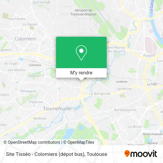 Site Tisséo - Colomiers (dépot bus) plan