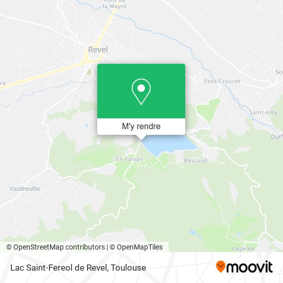 Lac Saint-Fereol de Revel plan