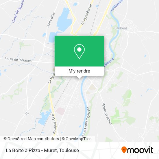 La Boîte à Pizza - Muret plan