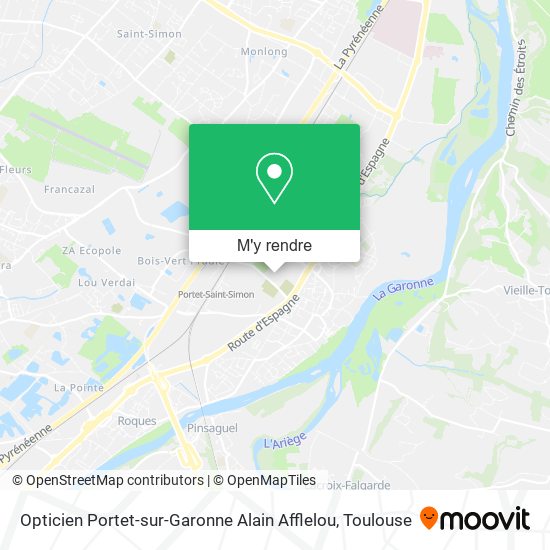 Opticien Portet-sur-Garonne Alain Afflelou plan