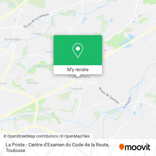 La Poste - Centre d'Examen du Code de la Route plan