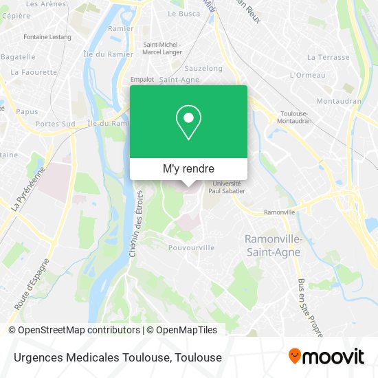 Urgences Medicales Toulouse plan