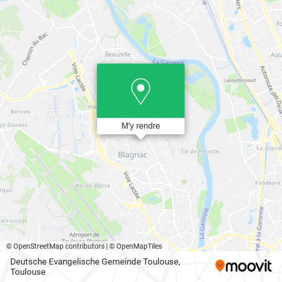 Deutsche Evangelische Gemeinde Toulouse plan