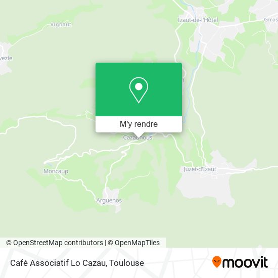 Café Associatif Lo Cazau plan