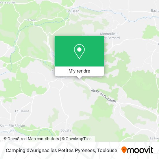 Camping d'Aurignac les Petites Pyrénées plan