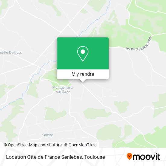 Location Gîte de France Senlebes plan