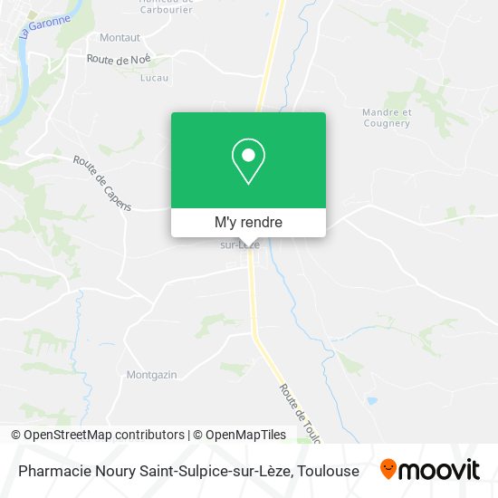 Pharmacie Noury Saint-Sulpice-sur-Lèze plan
