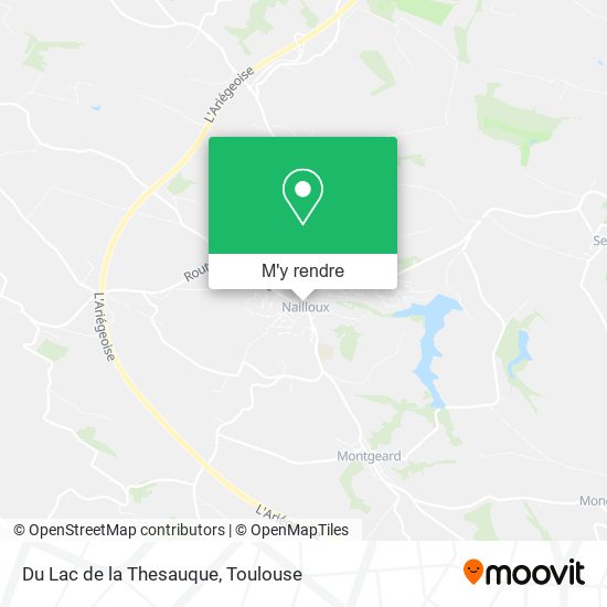 Du Lac de la Thesauque plan