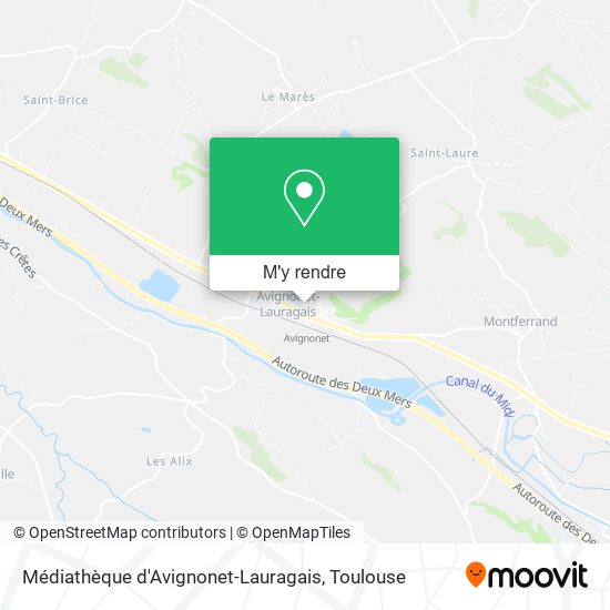 Médiathèque d'Avignonet-Lauragais plan