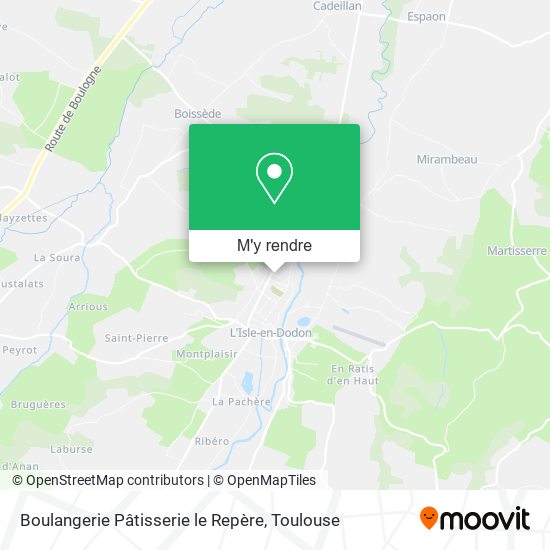 Boulangerie Pâtisserie le Repère plan
