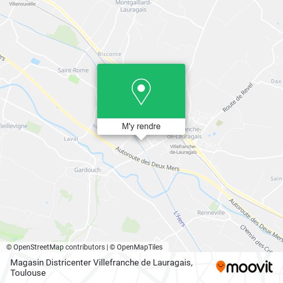 Magasin Districenter Villefranche de Lauragais plan