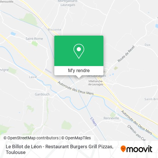 Le Billot de Léon - Restaurant Burgers Grill Pizzas plan