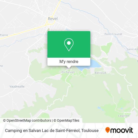 Camping en Salvan Lac de Saint-Férréol plan
