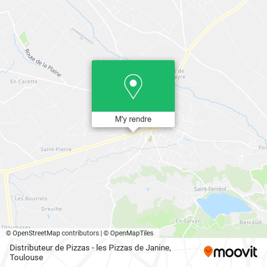 Distributeur de Pizzas - les Pizzas de Janine plan