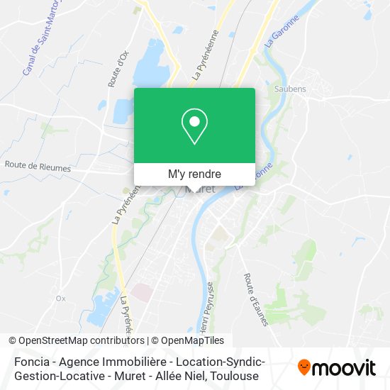 Foncia - Agence Immobilière - Location-Syndic-Gestion-Locative - Muret - Allée Niel plan