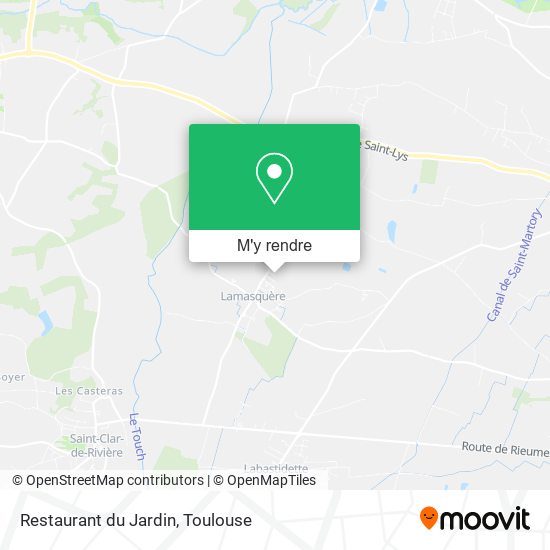 Restaurant du Jardin plan